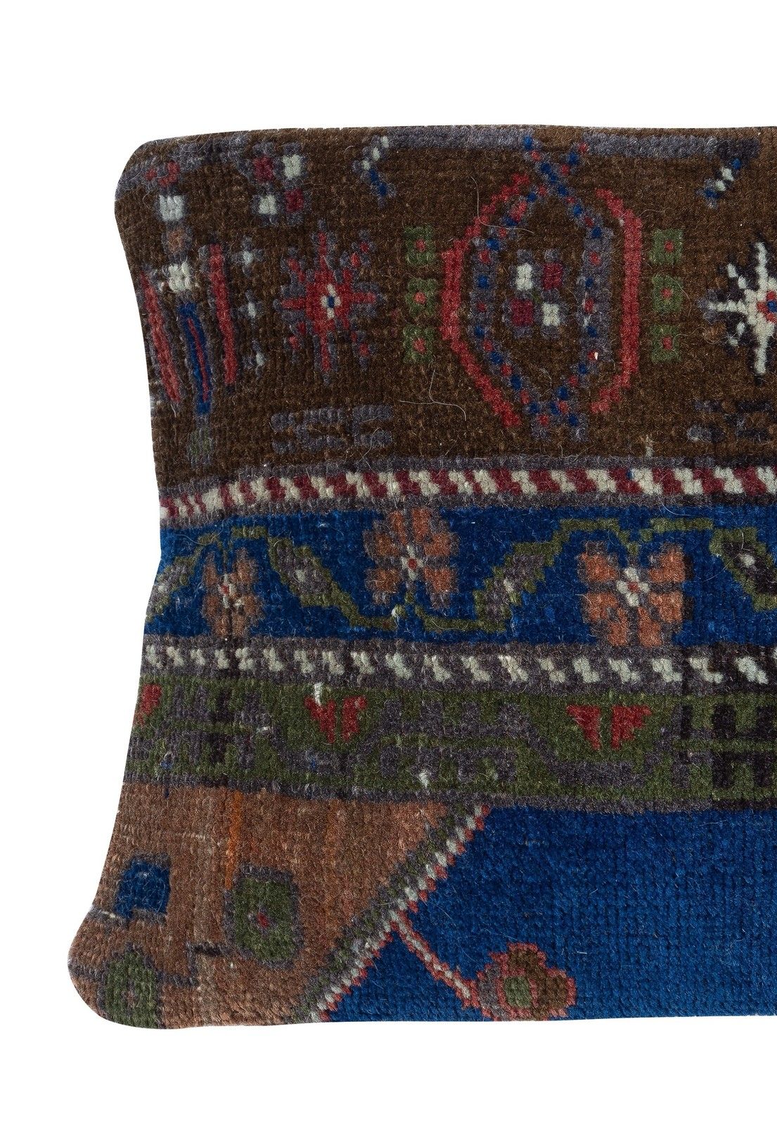 13"X20" Turkish Rug Throw Pillow. Handmade Cushion Cover. Vintage Toss Pillow photo furniture