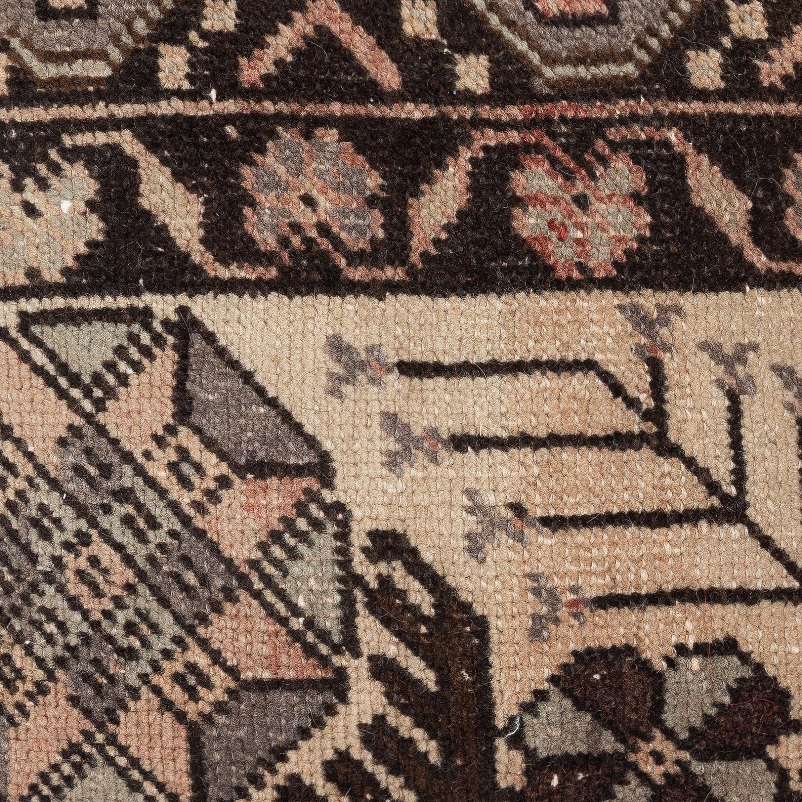 16"X16" Rustic Handmade Wool Cushion Cover. Vintage Turkish Rug Pillow photo furniture