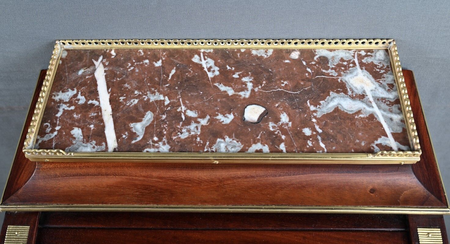Small Mahogany Parlor Cabinet, Louis XVI Style – Second Half Of The 19th Century photo vinterior