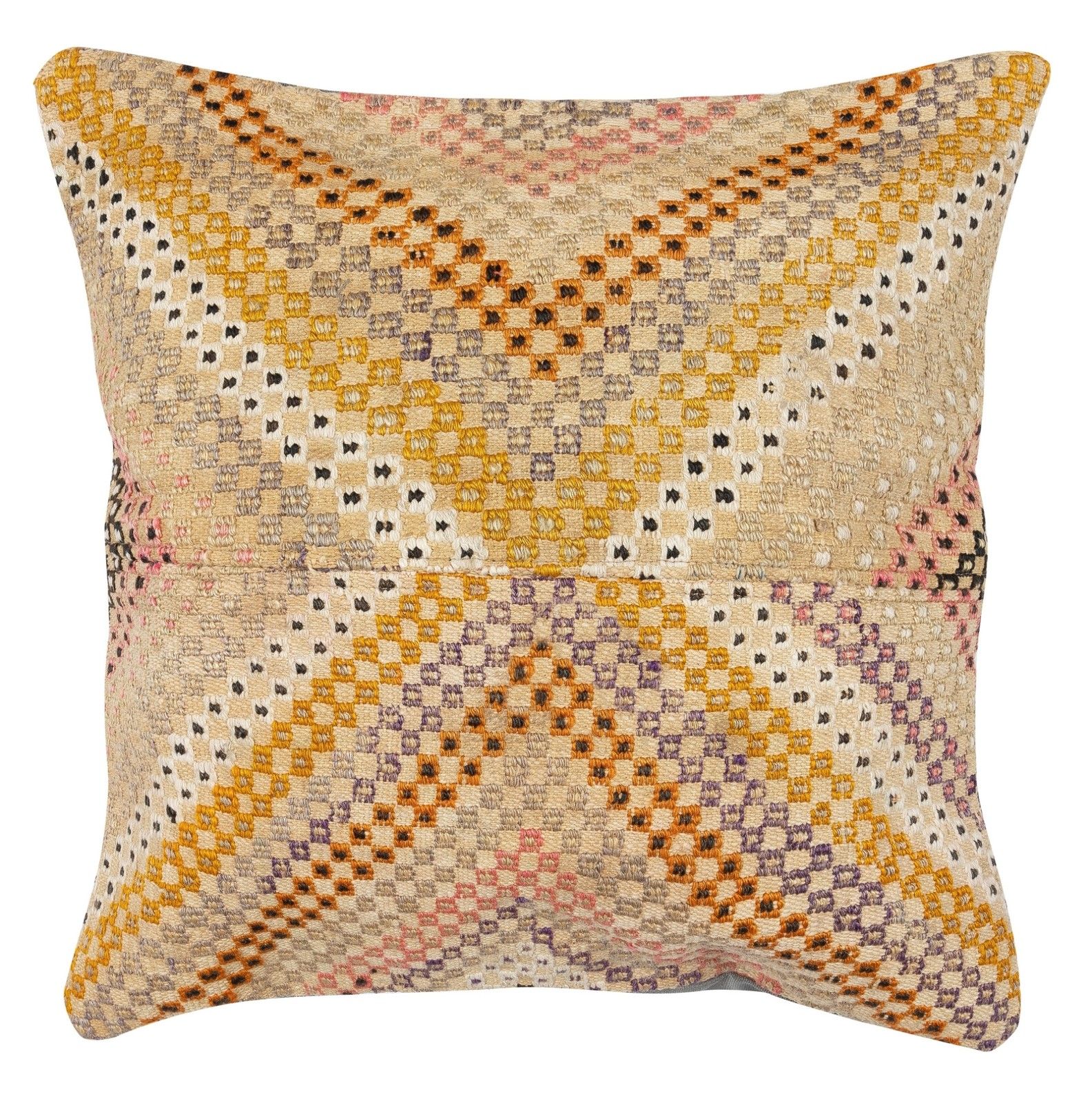 20"X20" Set Of 2 Hand Woven Kilim Cushion Covers. A Pair Of Lace Pillow Covers photo furniture