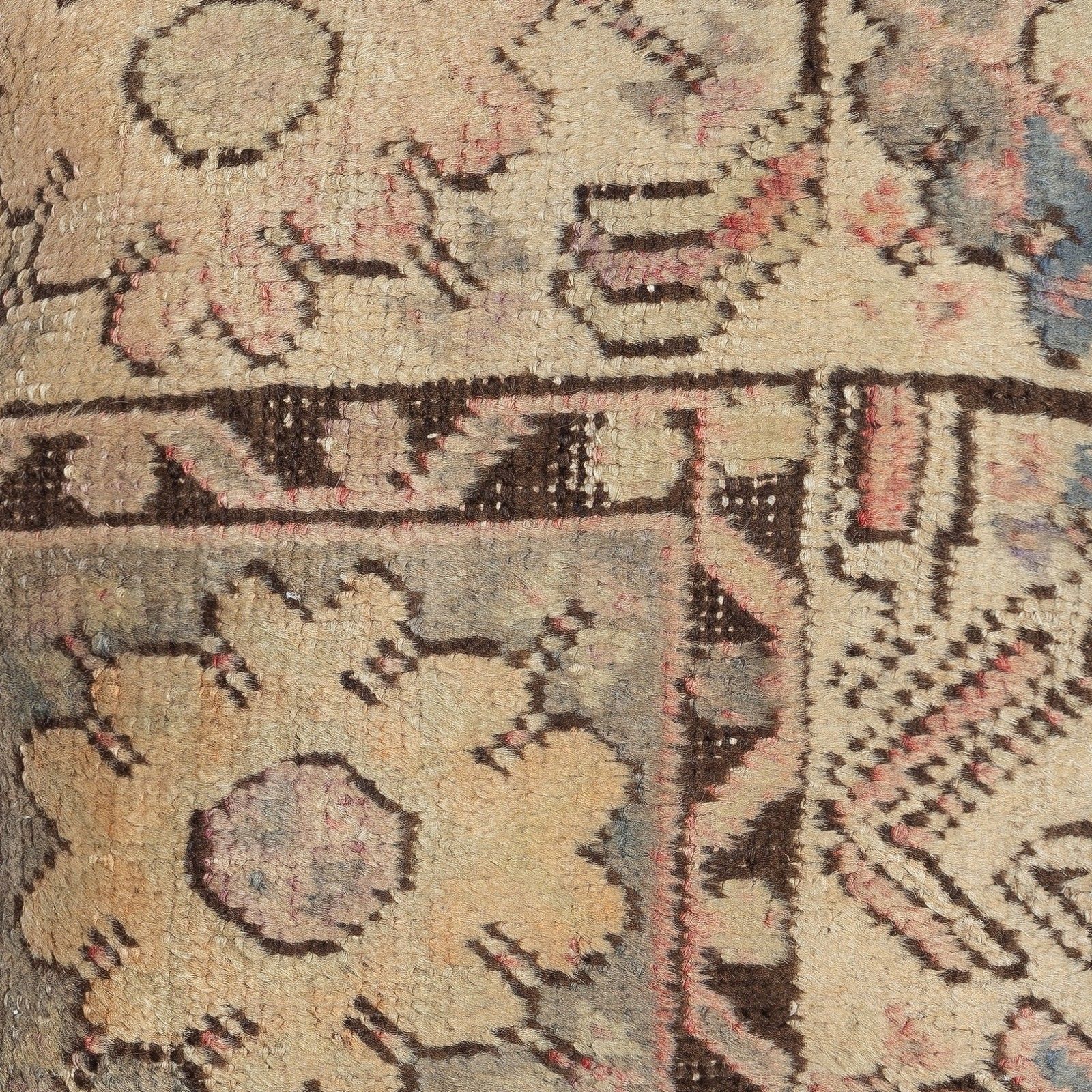 16"X16" Vintage Rug Pillowcase. Handknotted Wool Rug Cushion Cover. Toss Pillow photo furniture