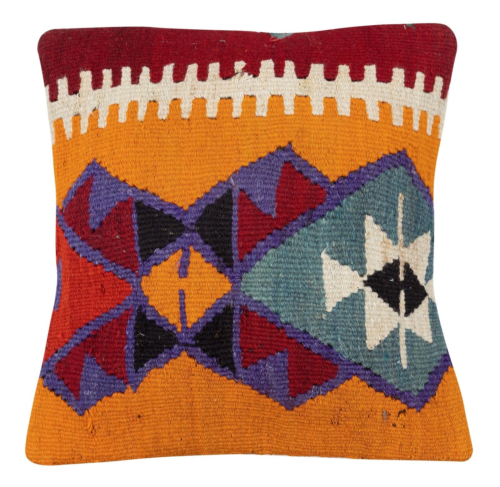 20"X20" Set Of 2 Hand Woven Kilim Cushion Covers. A Pair Of Lace Pillow Covers photo furniture