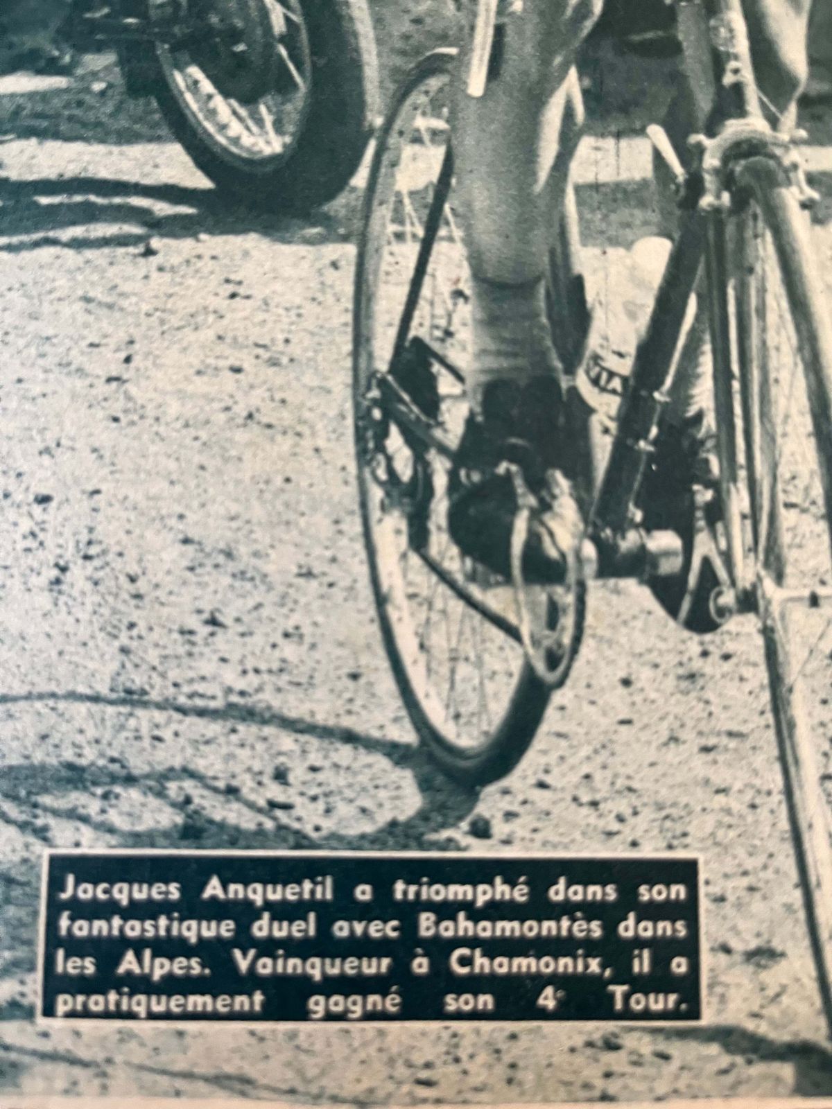 Tour De France Jacques Anquetil Federico Bahamontes C1963 Poster photo for sale