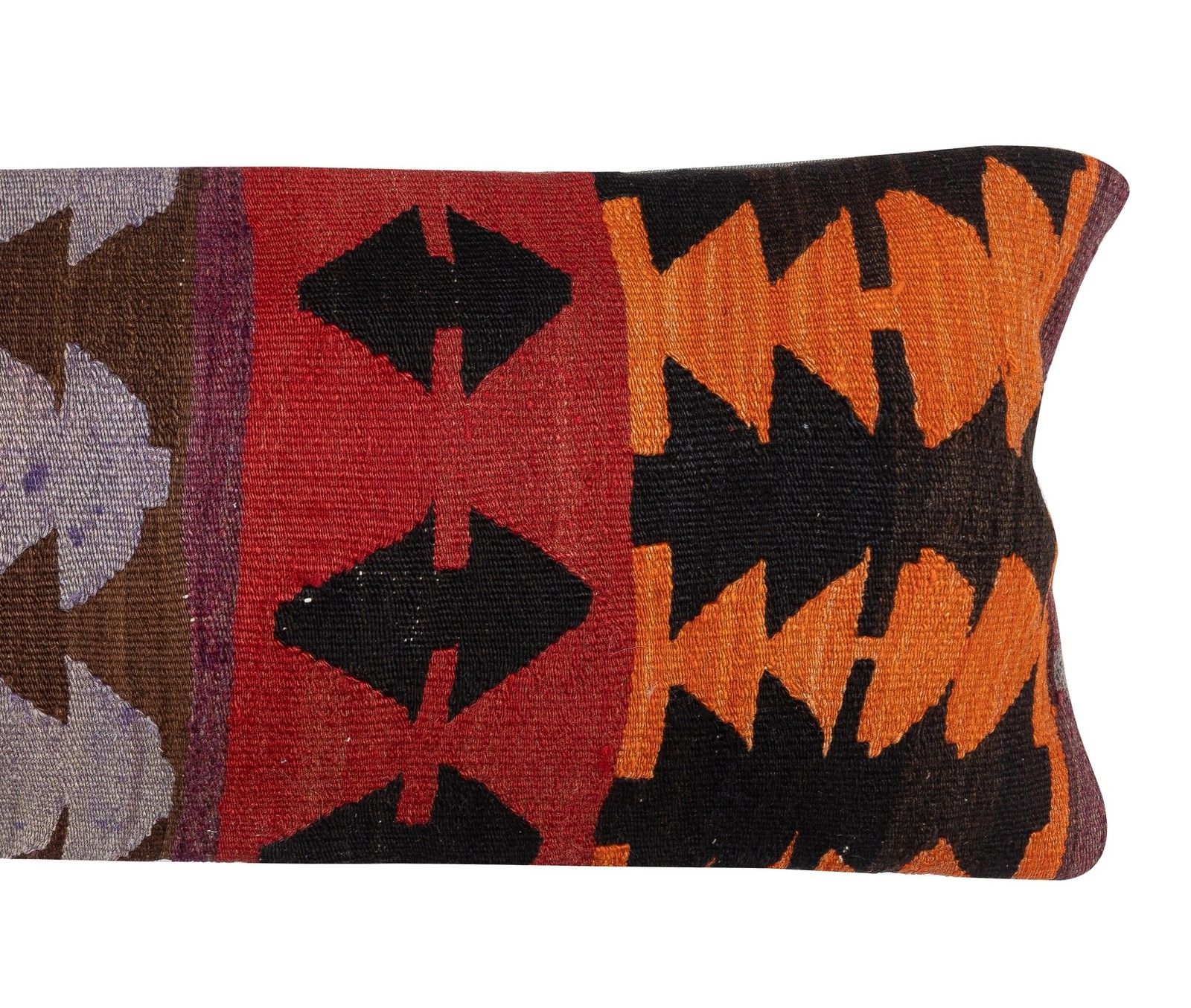 12"X35" Vintage Kilim Cushion Cover. Hand Woven Bohemian Throw Pillow Cover photo for sale