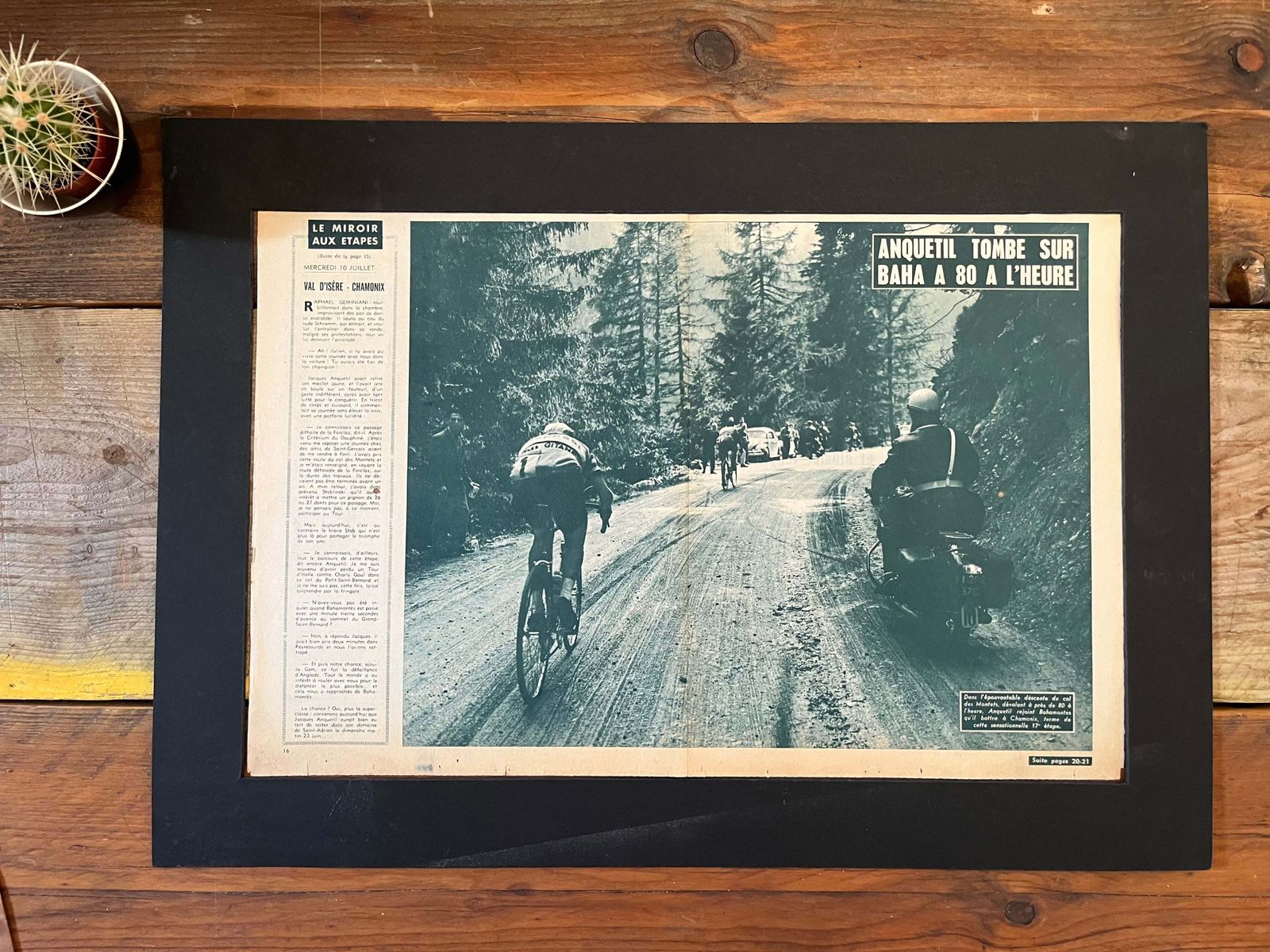 Tour De France Jacques Anquetil C1963 Alps photo for sale