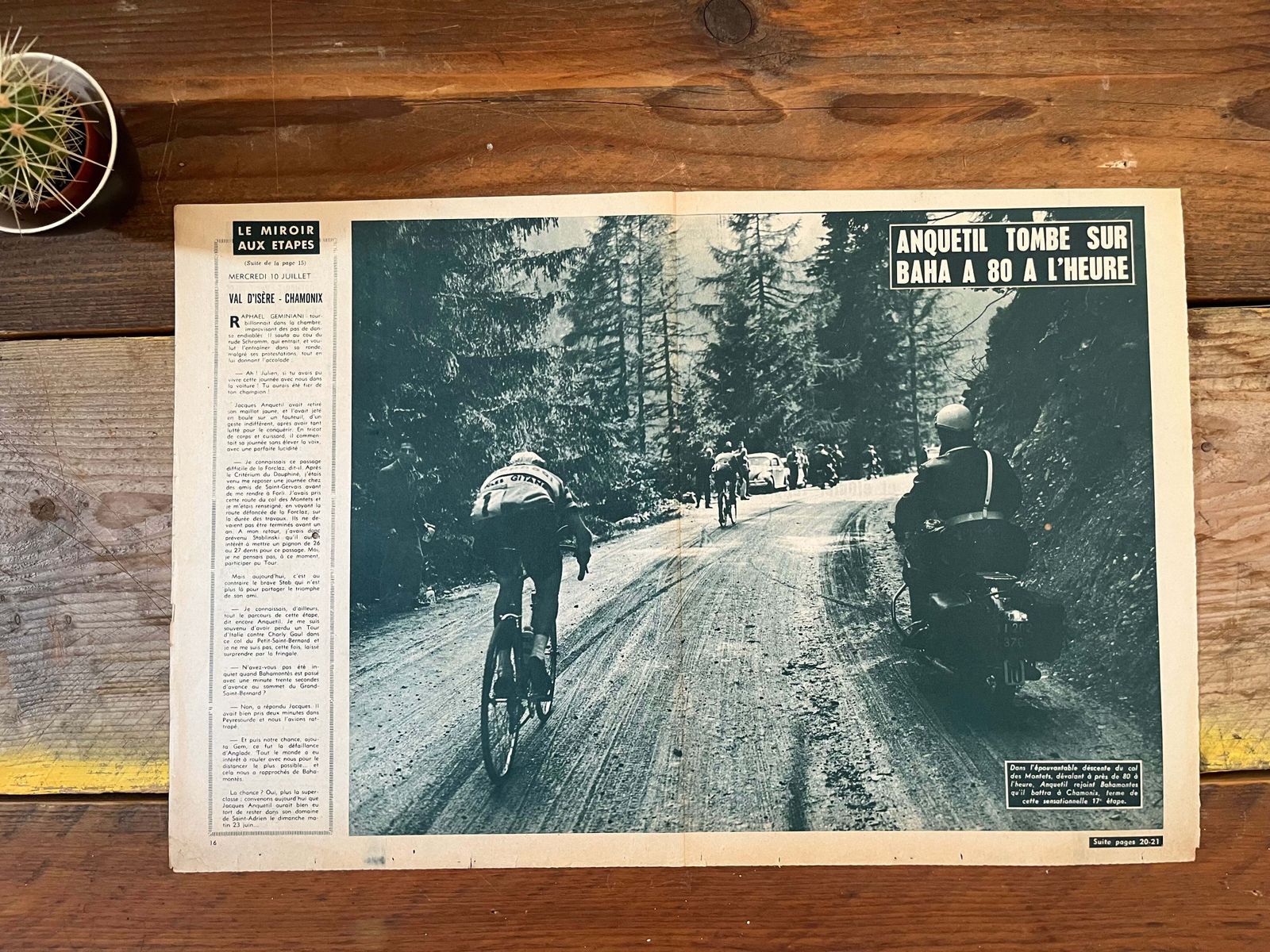 Tour De France Jacques Anquetil C1963 Alps photo 76.0