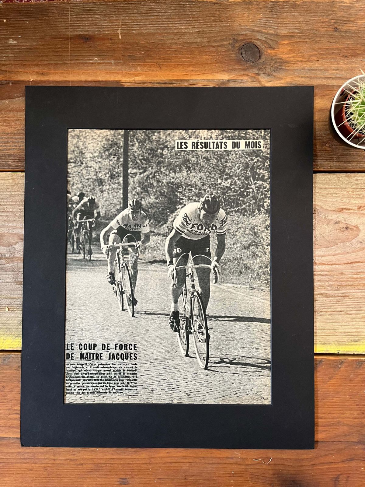 Tour De France Vintage Poster Jacques Anquetil C1964 photo furniture