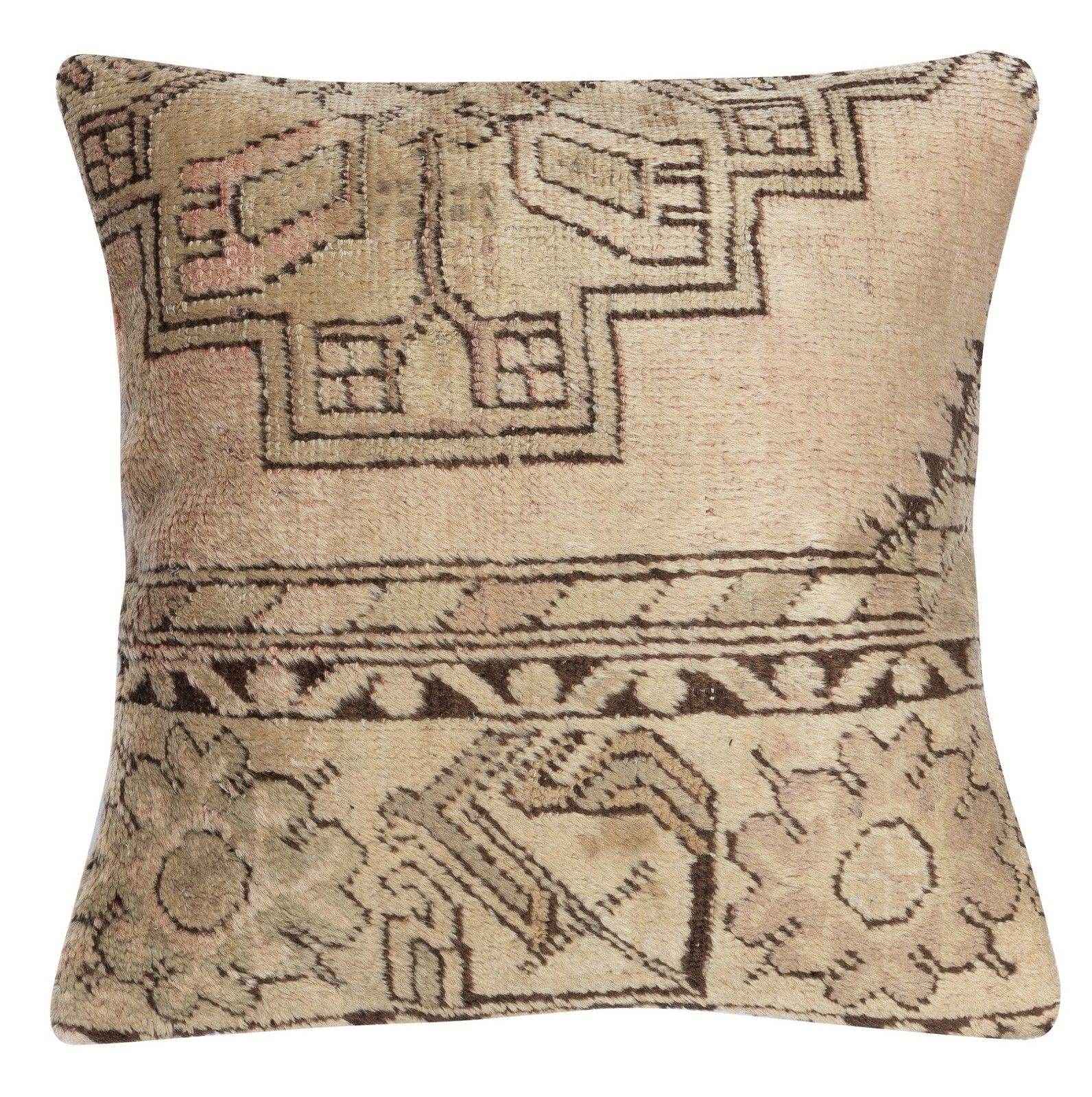 20"X20" Set Of 2 Handmade Rug Cushion Covers. A Pair Of Lace Pillow Covers photo furniture