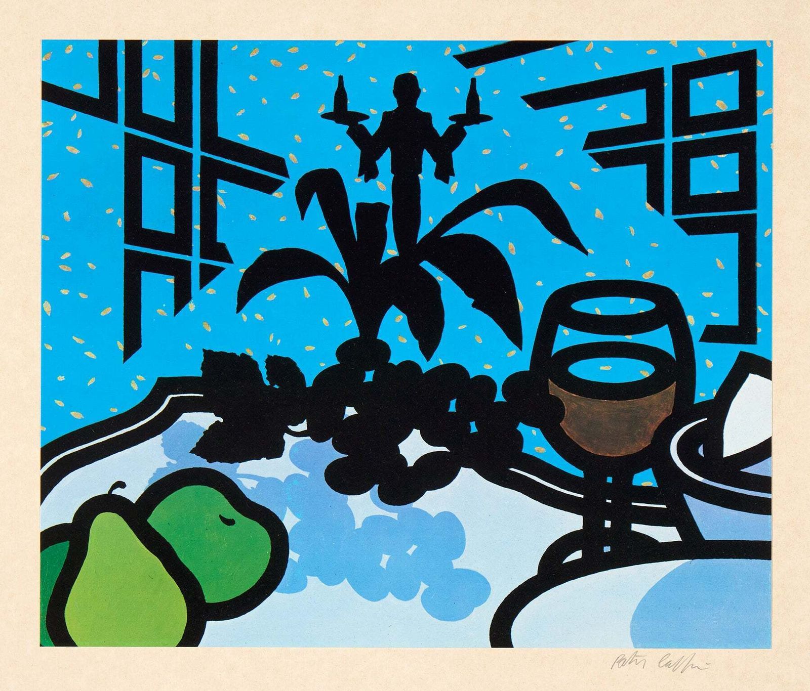 Patrick Caulfield Menu For Cavendish Hotel  (1976)