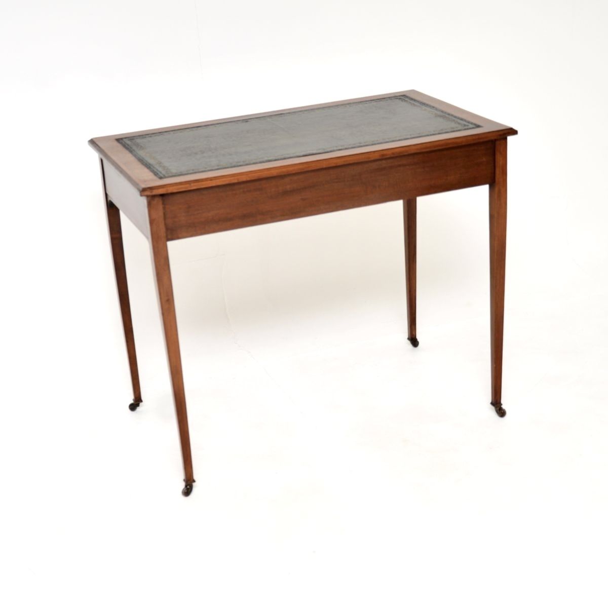 Furniture Antique Edwardian Inlaid Mahogany Desk / Writing Table photo