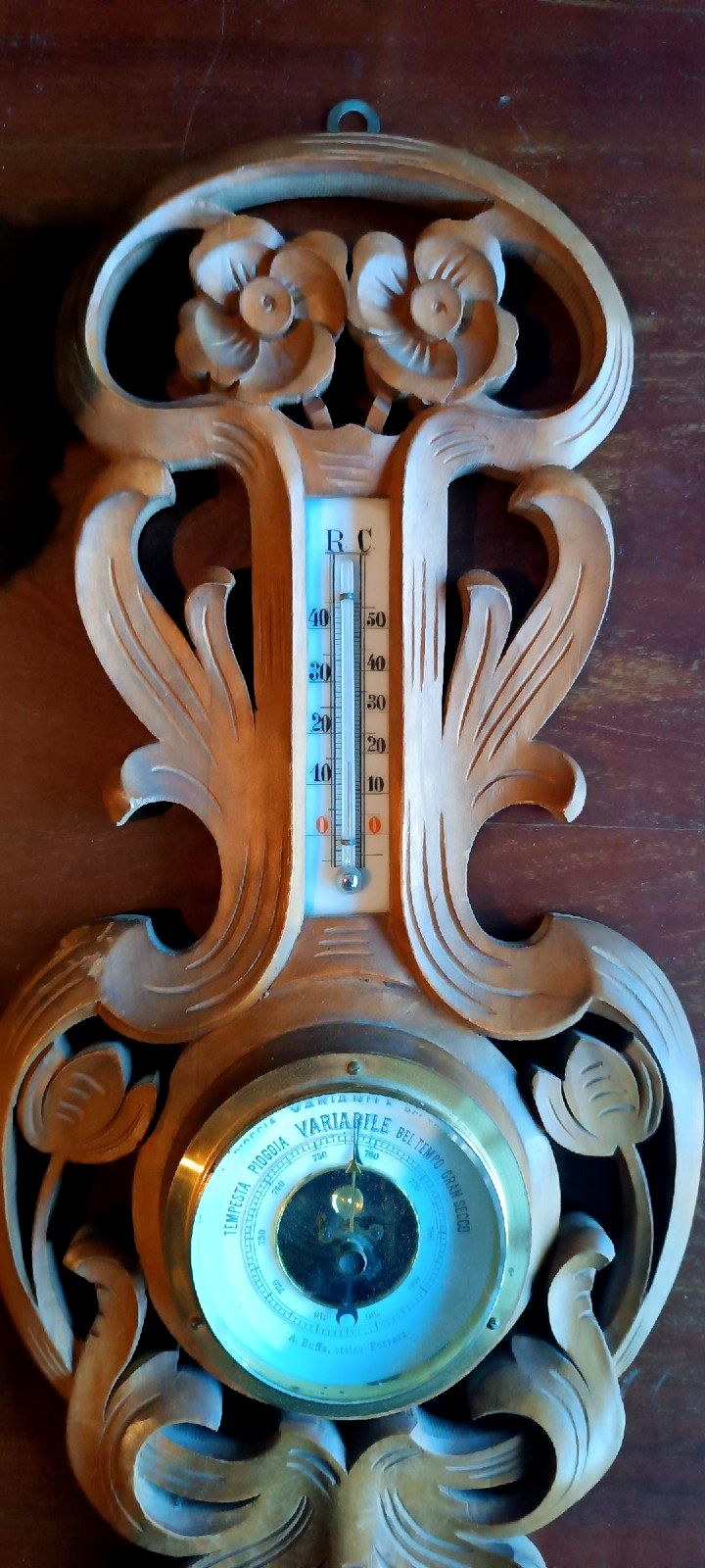Antique Barometer Early 900 Liberty A.Buffa Optico Ferrara photo Home Decor