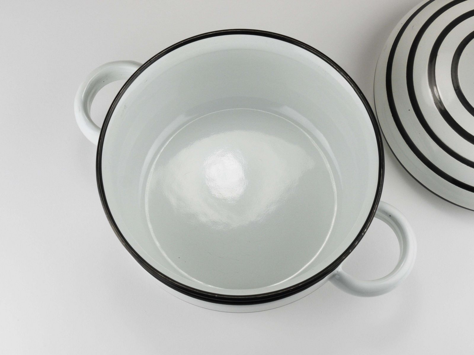 Carl Aubock III Enameled „Culinar“ Pot With Lid, Ostovics Vienna, Austria, 1970s photo buy