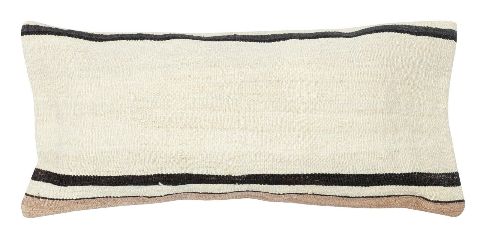12"X28" Handwoven Turkish Kilim Cushion Cover. Throw Pillow. Lumbar Pillow Cover