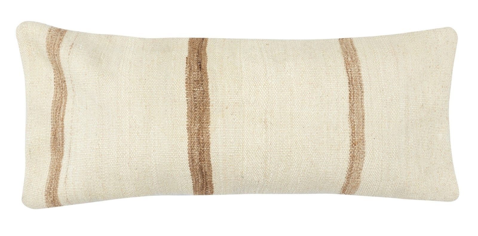 14"X28" Vintage Kilim Cushion Cover. Hemp Throw Pillow. Lumbar Pillow Cover