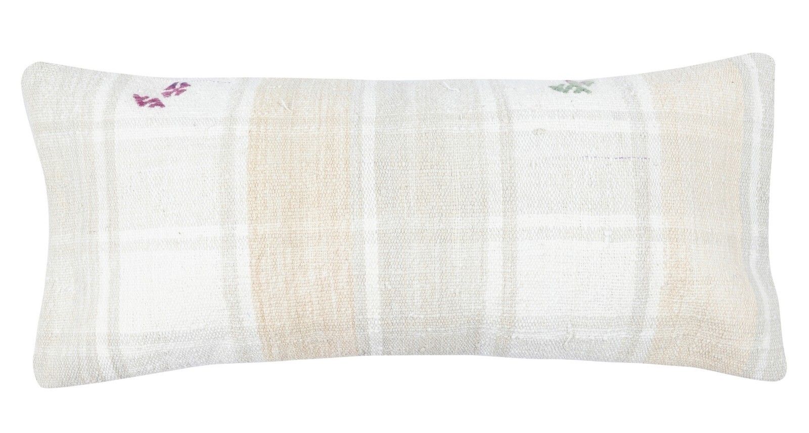 14"X28" Set Of 2   Handmade Kilim Cushion Covers. Vintage Lumbar Pillow Covers photo for sale