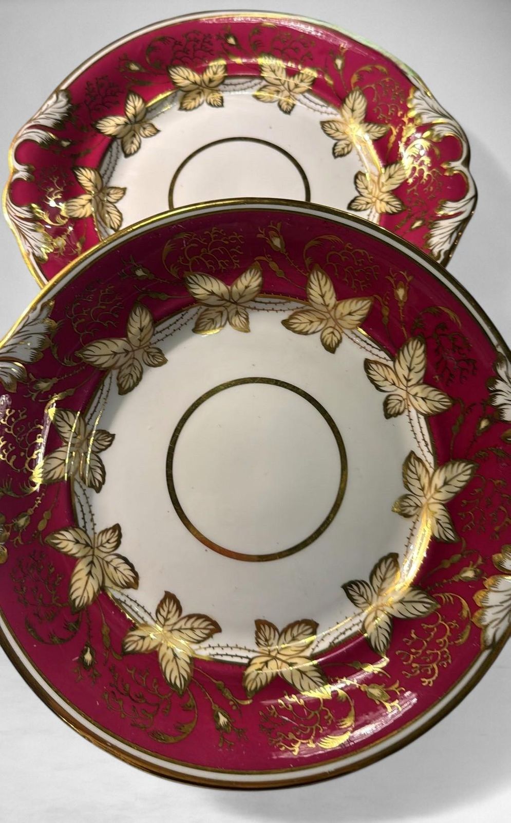 Napoleon III Pair Of French “Porcelaine De Paris” Dessert Trays photo buy