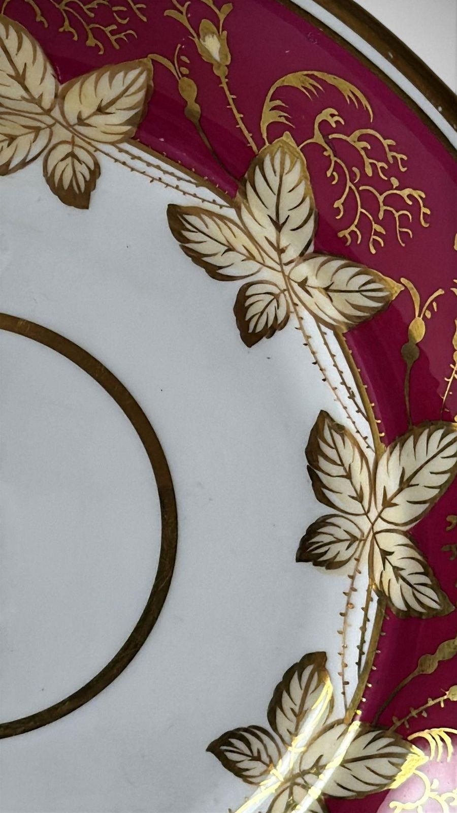 photo buy Napoleon III Pair Of French “Porcelaine De Paris” Dessert Trays