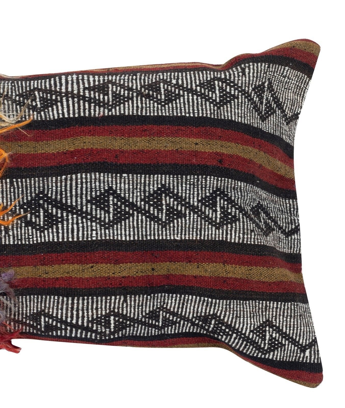 16"X28" Vintage Kilim Cushion Cover. Turkish Lumbar Pillow Cover. Throw Pillow photo for sale