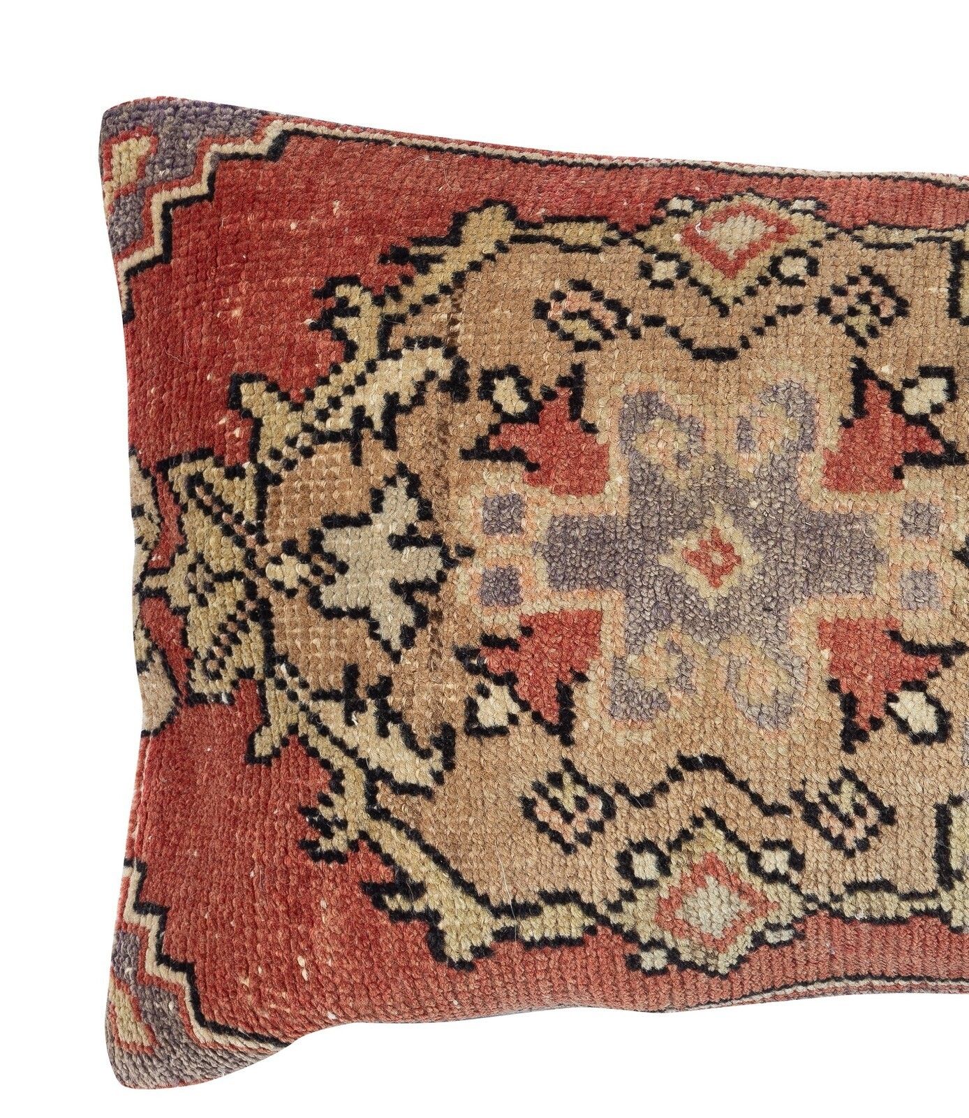 16"X28" Hand Woven Kilim Cushion Cover. Lumbar Pillow Cover. Throw Pillow Cover photo furniture
