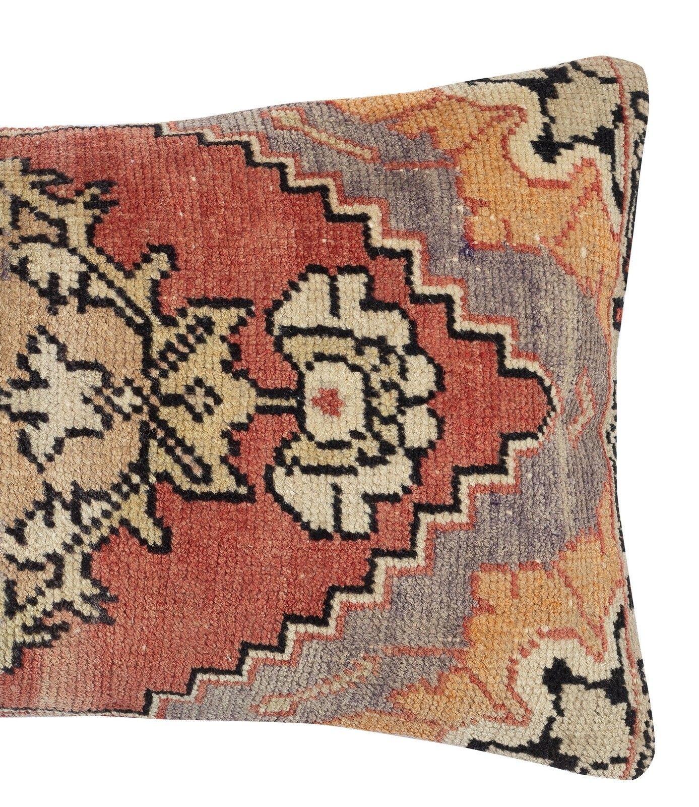 16"X28" Hand Woven Kilim Cushion Cover. Lumbar Pillow Cover. Throw Pillow Cover photo for sale