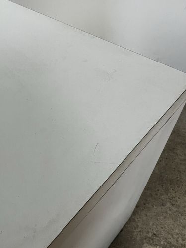 photo vintage Vtg Late Mid Century Medical Chest Of Drawers Modernist Style Post Modern Retro