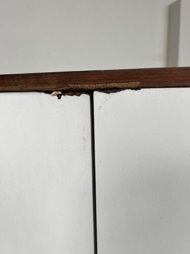 photo for sale Vtg Late Mid Century Medical Cabinet Sideboard Wall Unit Retro Bookcase