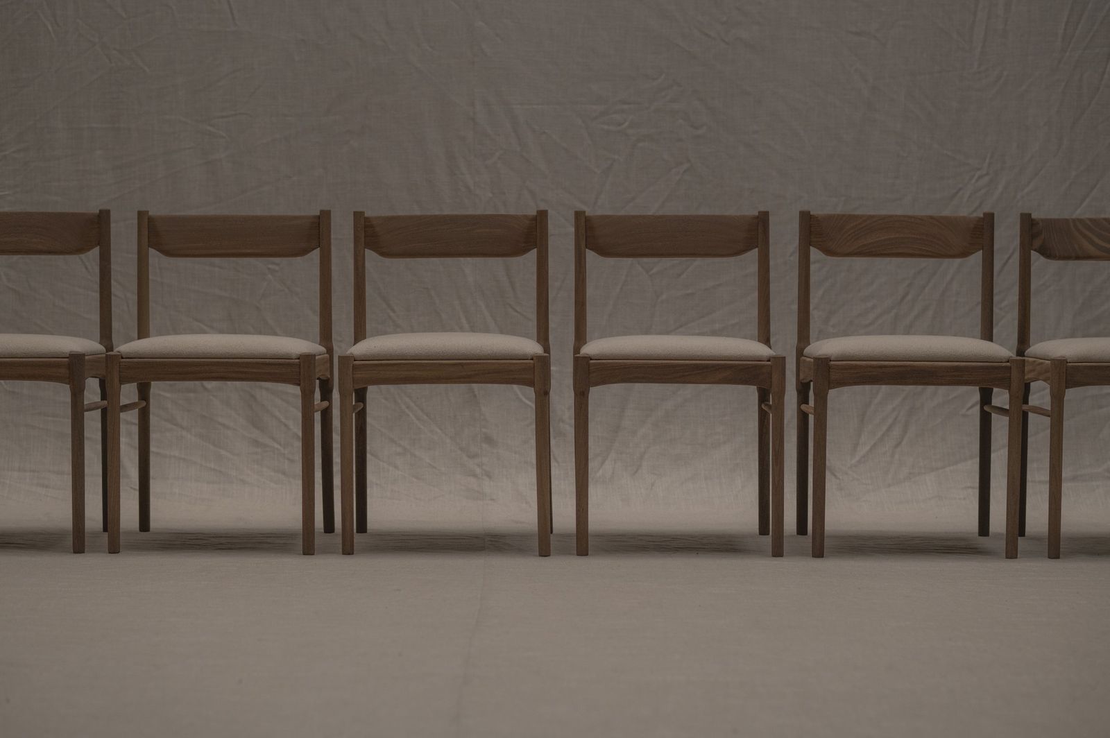 Set Of Six Mid Century Dining Chairs After Vico Magistretti photo for sale