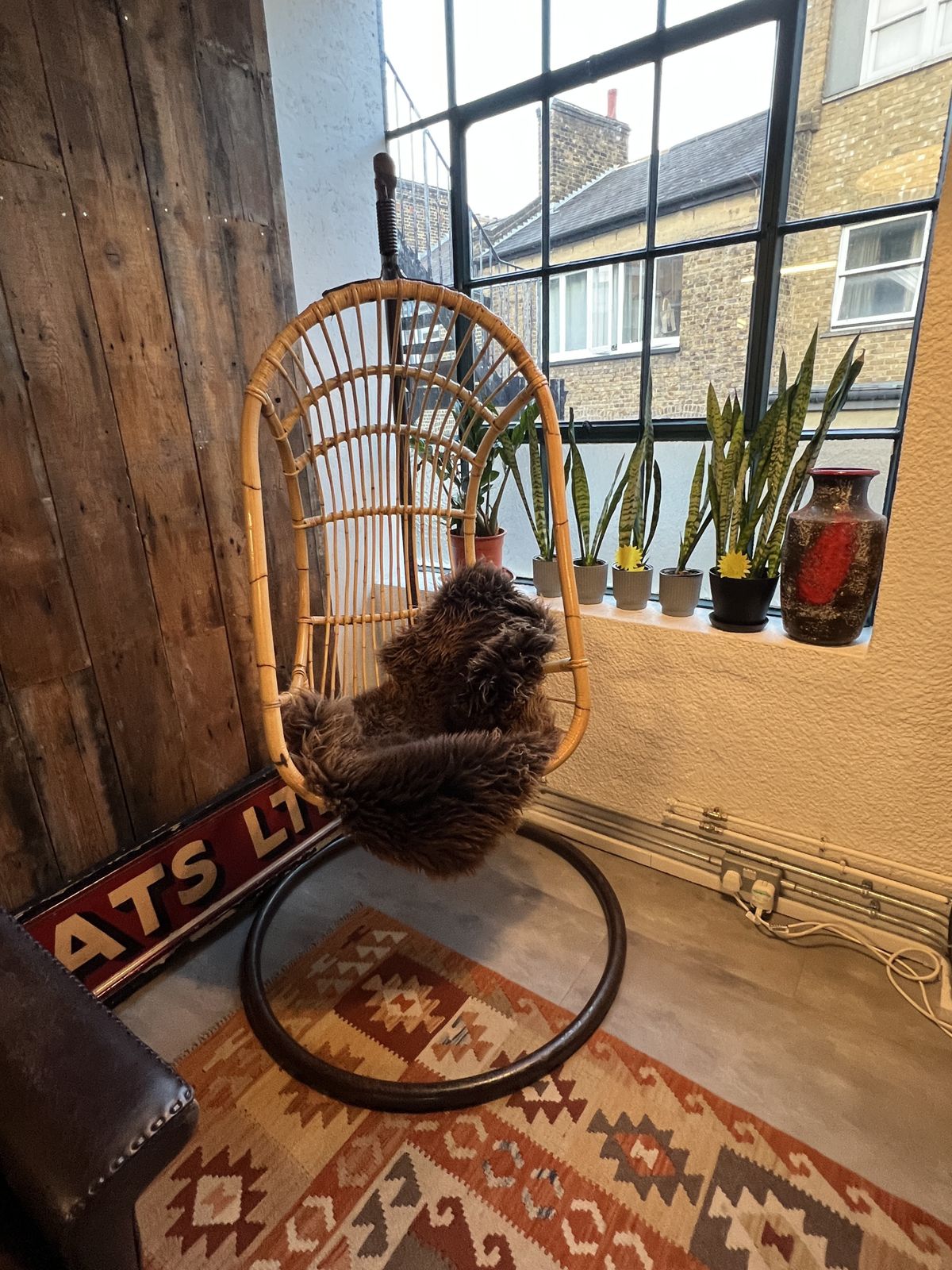 1960/70s Rattan/Bamboo Hanging Egg Chair photo for sale