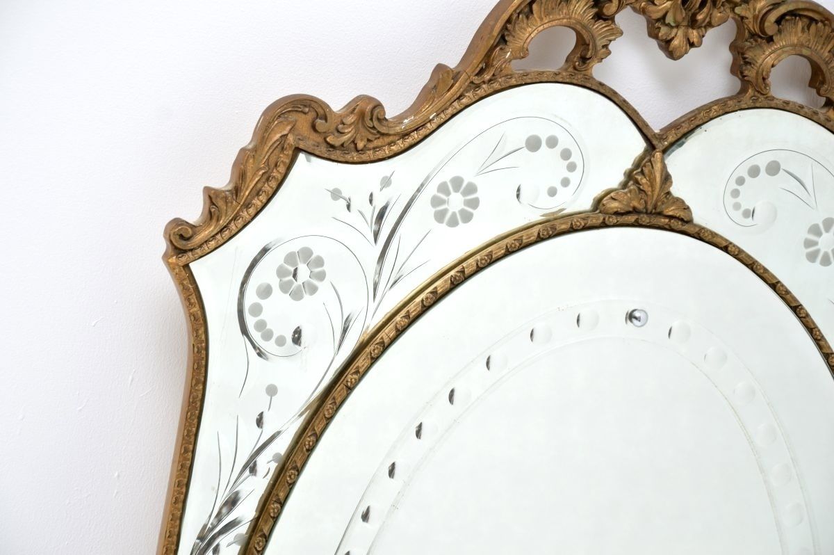 Antique Italian Venetian Murano Glass Mirror photo buy