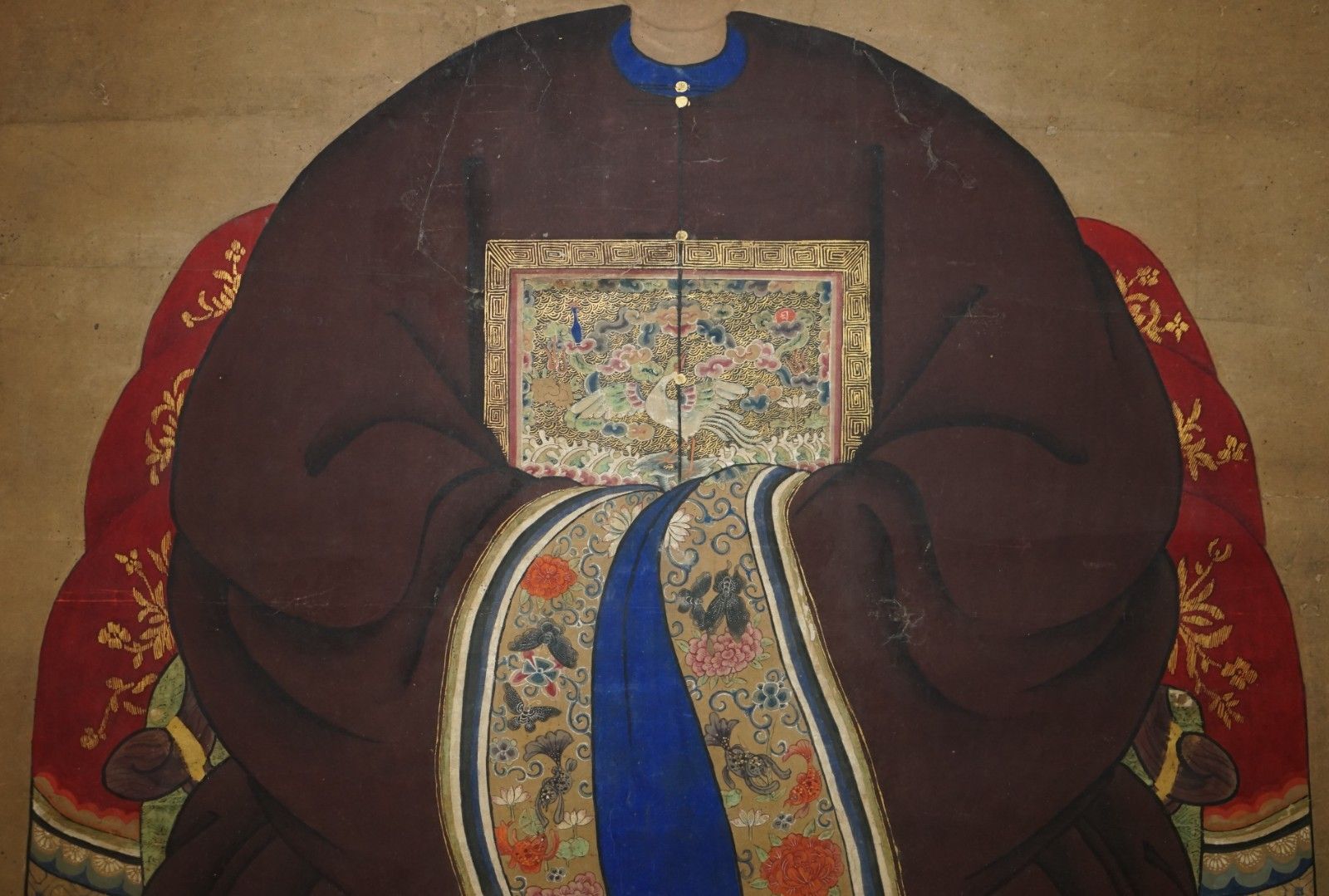 Rare & Collectable 2.4 Meter High Antique Circa 1860 Chinese Ancestral Portrait photo buy