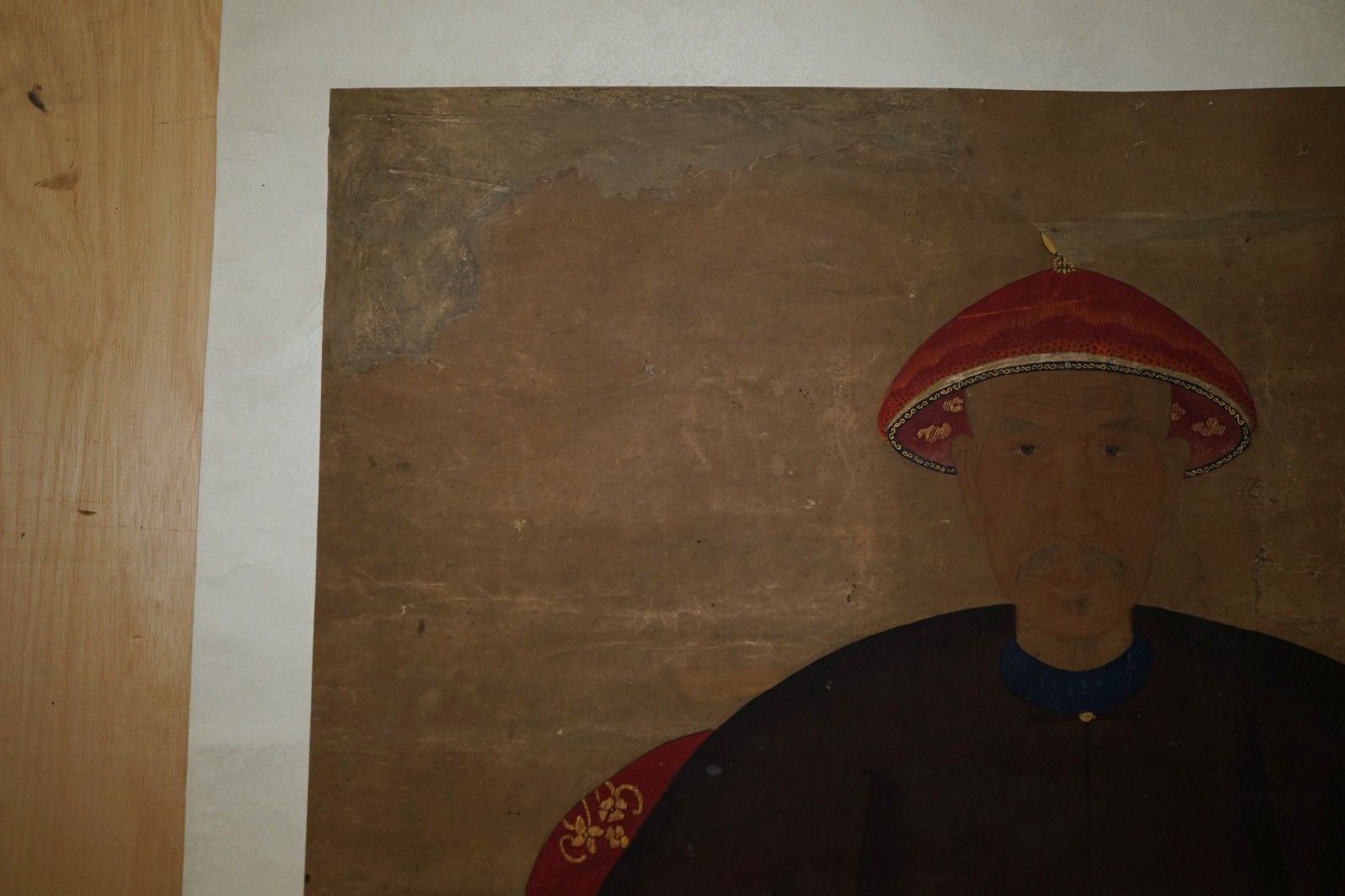 Fine & Collectable 2.4 Meter High Antique Circa 1860 Chinese Ancestral Portrait photo vinterior