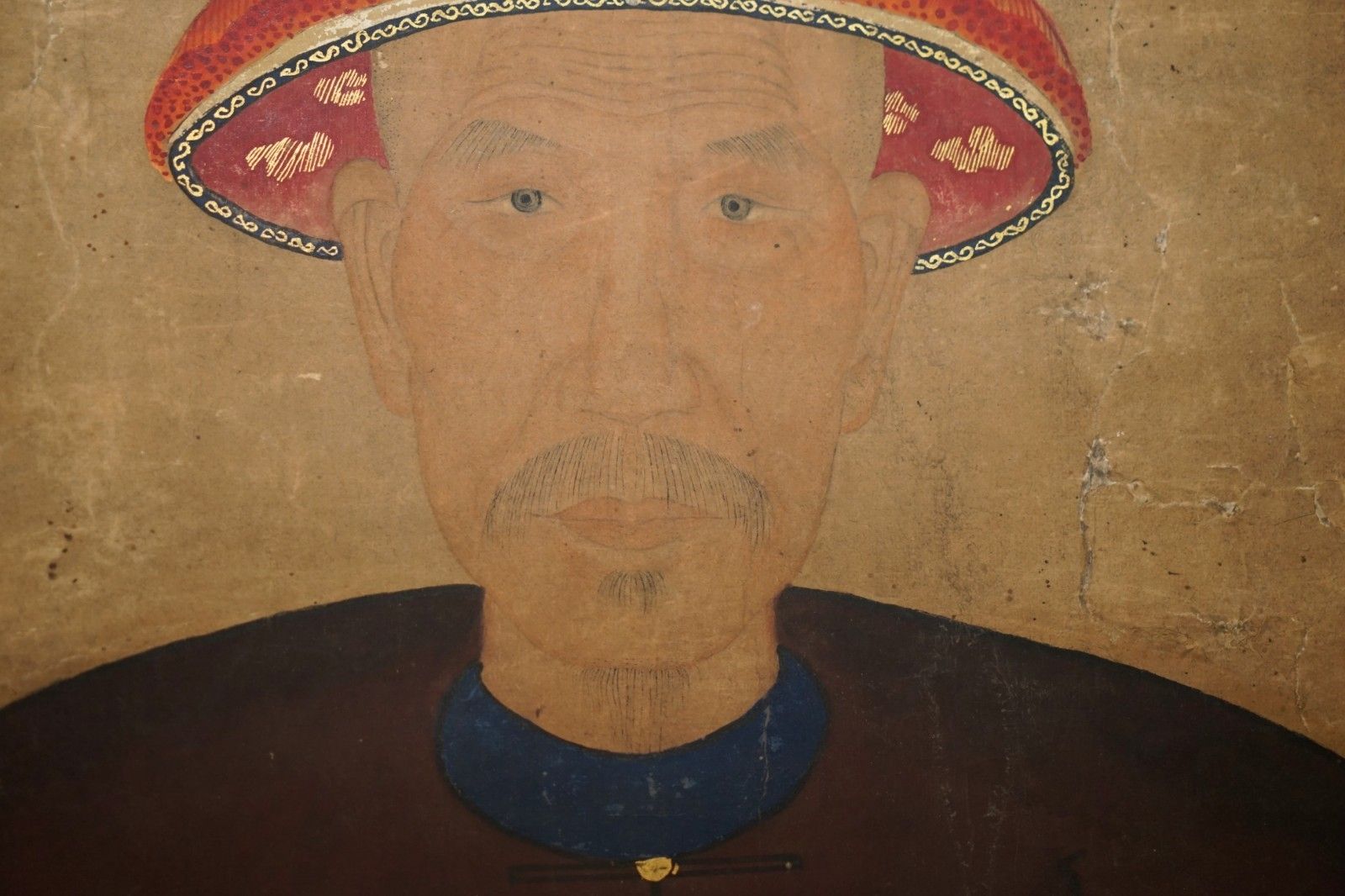 Fine & Collectable 2.4 Meter High Antique Circa 1860 Chinese Ancestral Portrait photo vintage