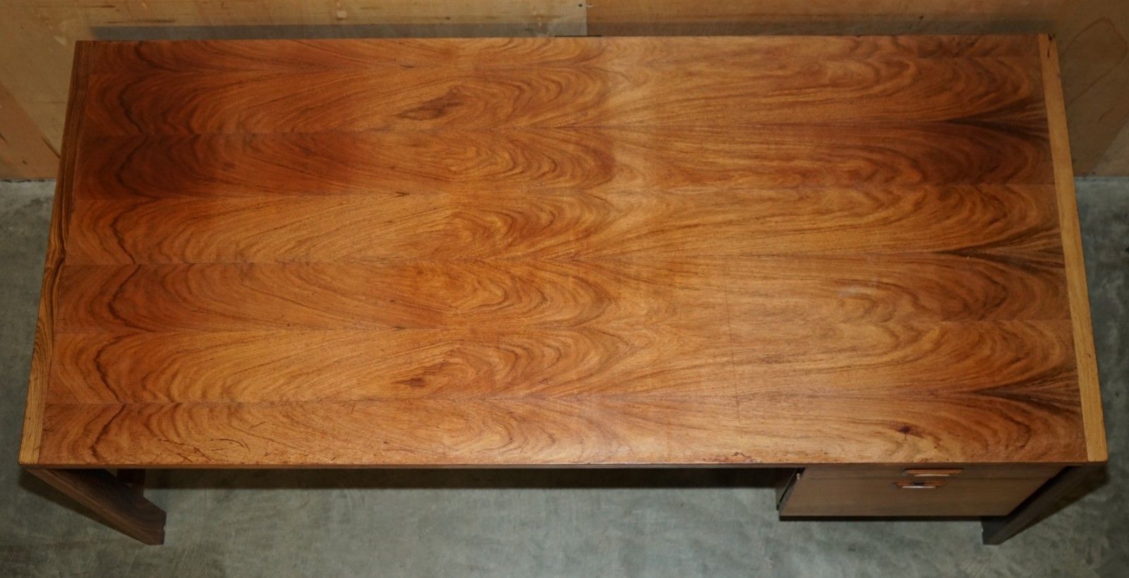 Unique Mid Century Modern Brazilian Office Desk Part Of Large Suite photo Furniture