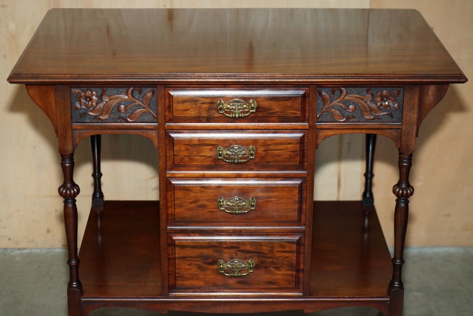 Lovely Antique Victorian Shapland And Petter Display Console Table With Drawers photo Furniture
