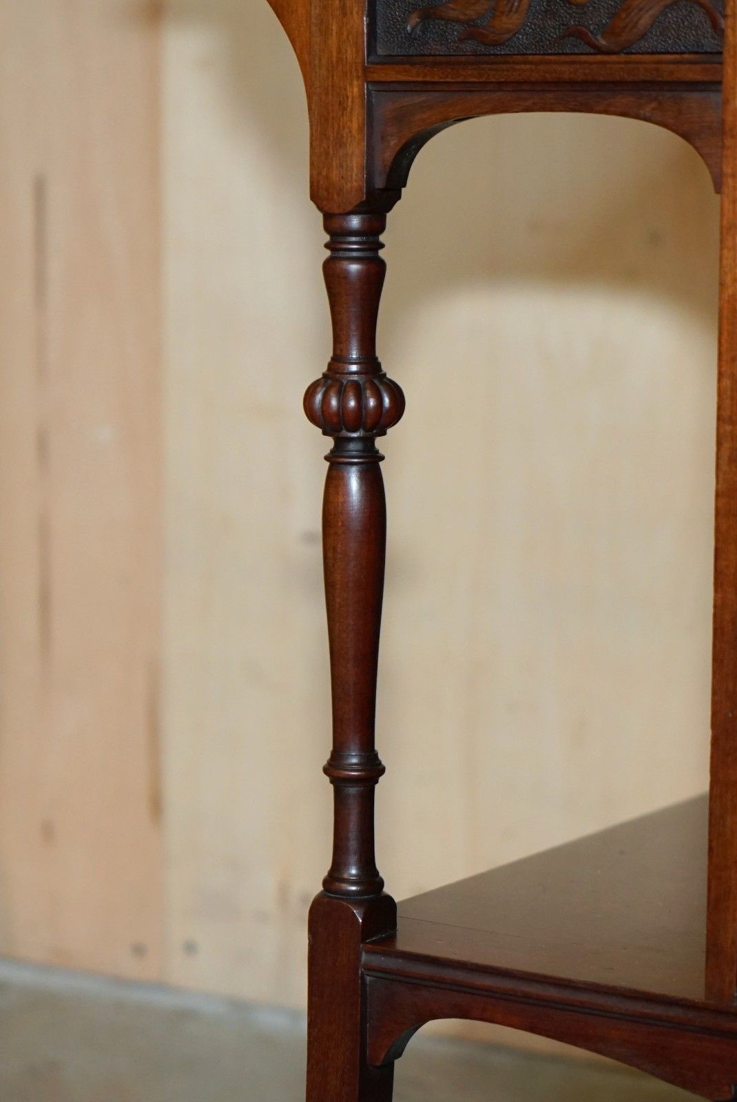 Lovely Antique Victorian Shapland And Petter Display Console Table With Drawers photo vintage