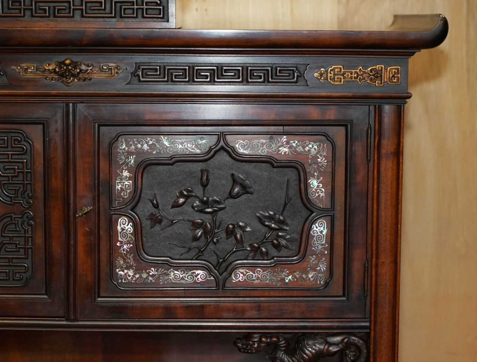 Important Antique Gabrield Viardot 1830 1906 Signed Japonisme Display Cupboard photo buy
