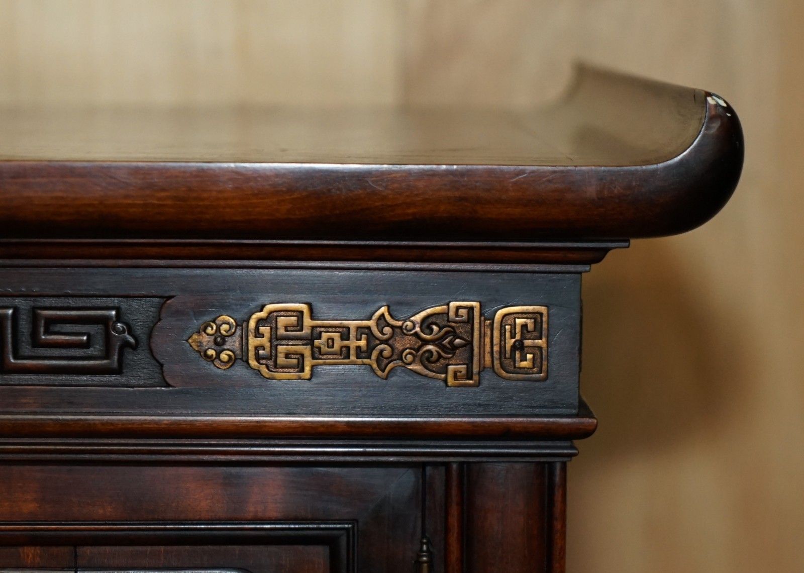 Furniture Important Antique Gabrield Viardot 1830 1906 Signed Japonisme Display Cupboard photo