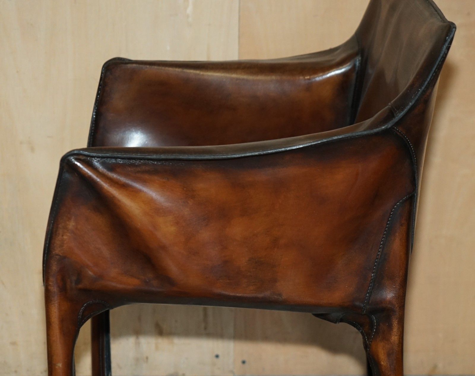 photo vintage Fourteen Restored 1977 Mario Bellini For Matteo Grassi Cab 412 Dining Chairs 14
