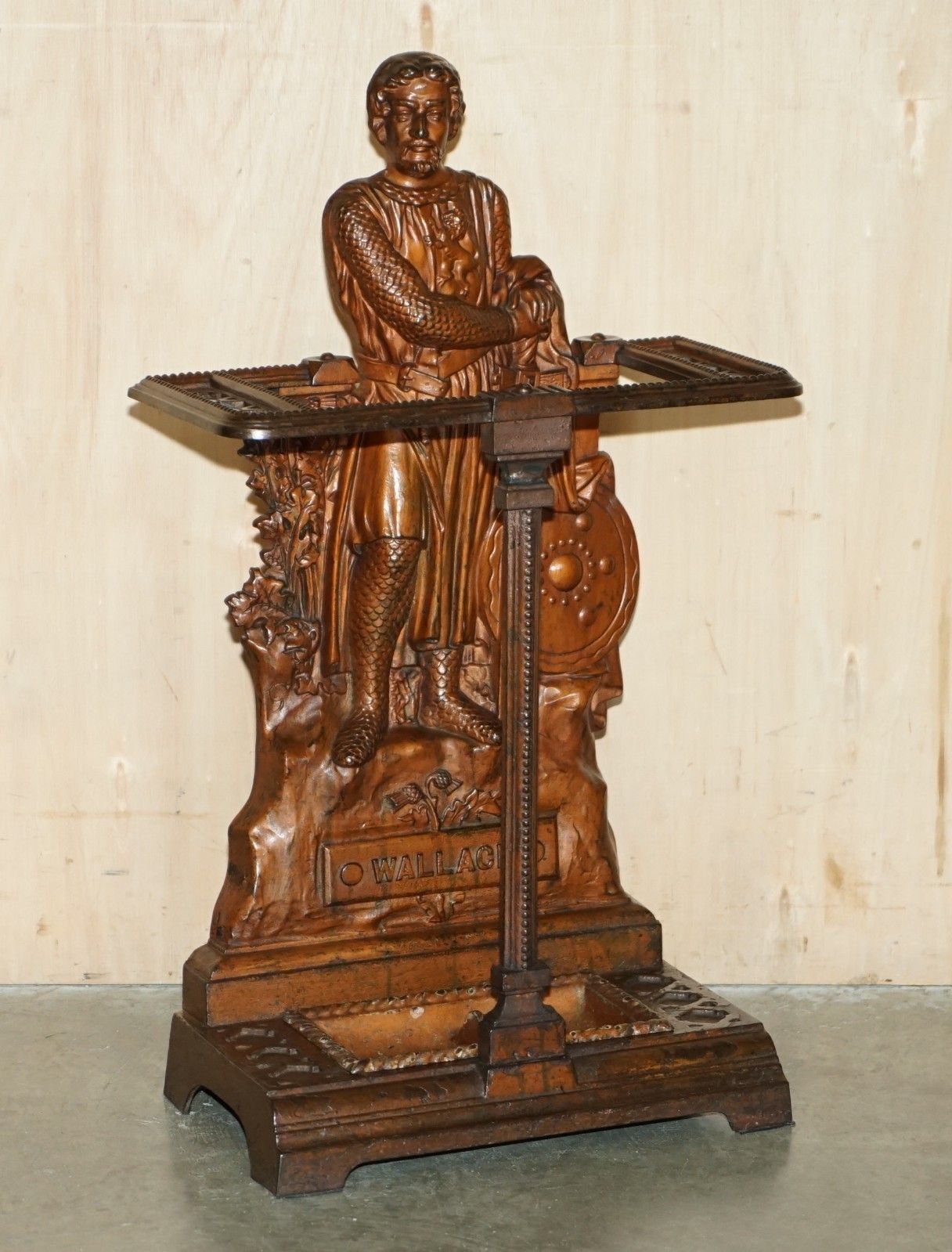 19th Century Scottish Cast Iron Umbrella Stand By Grahamston Of William Wallace photo furniture