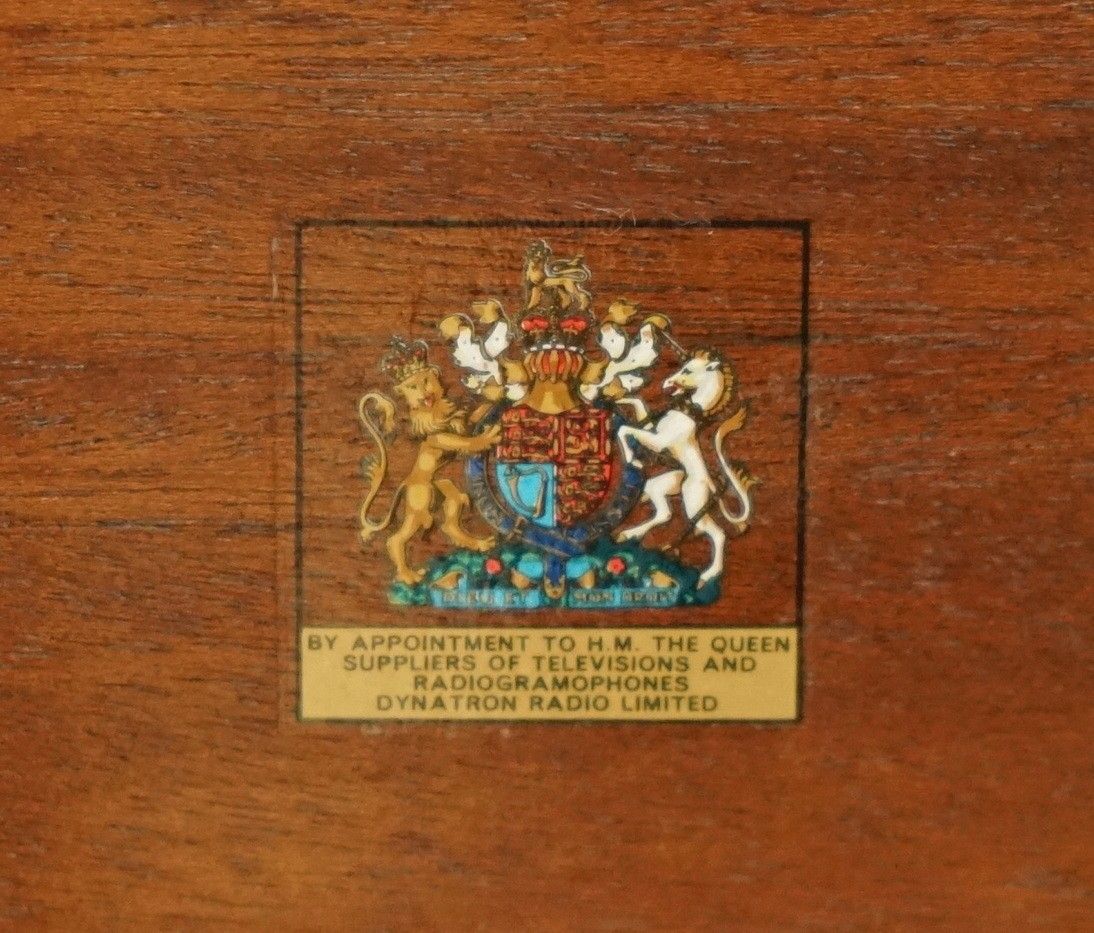 photo buy Royal Warrant Military Campaign Dynatron Hfc 65 Record Player Radio Coffee Table