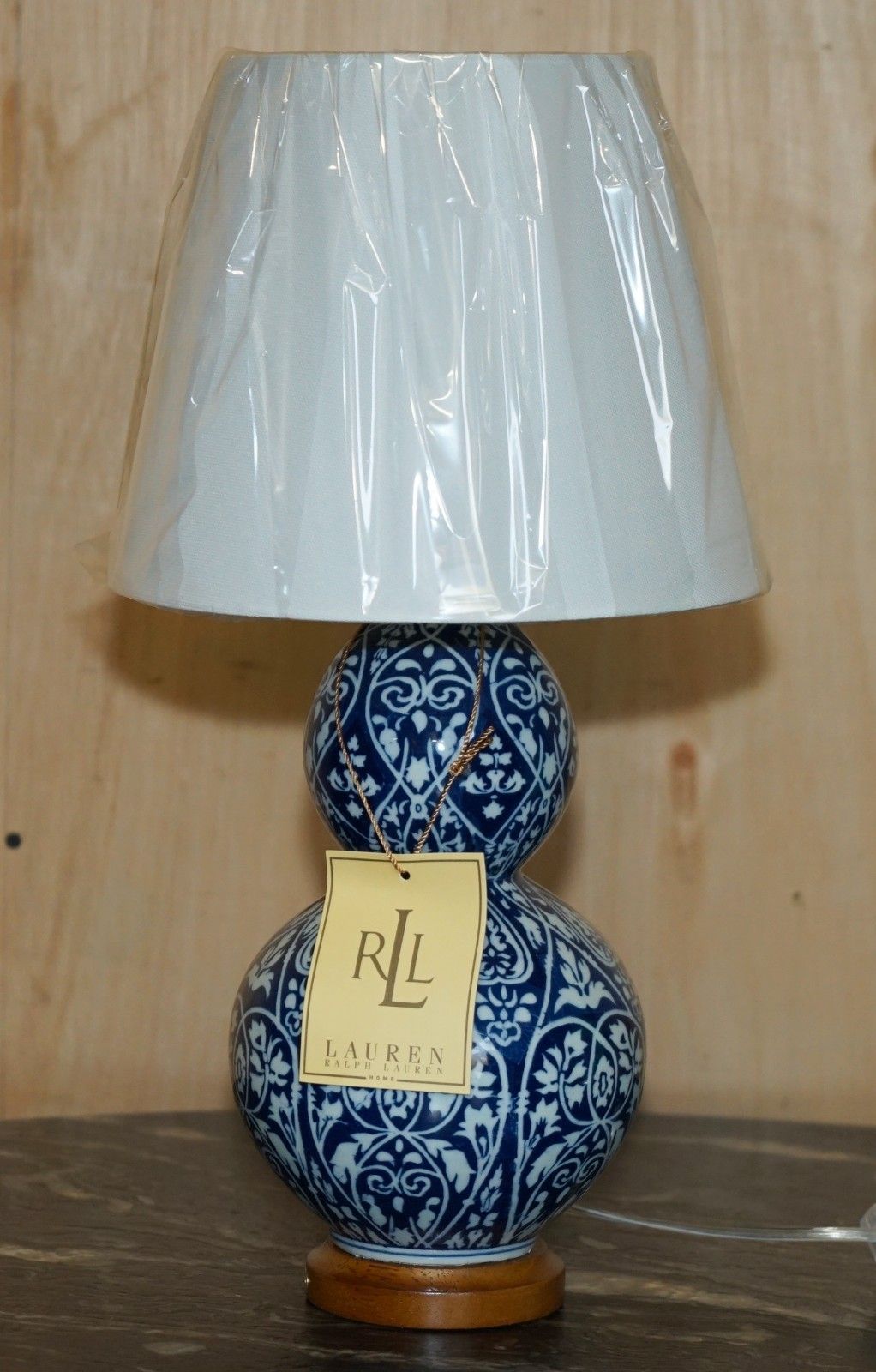 1 Of 4 Brand New In The Box Ralph Lauren Batik Porcelain Cobalt Blue Table Lamps photo Lighting