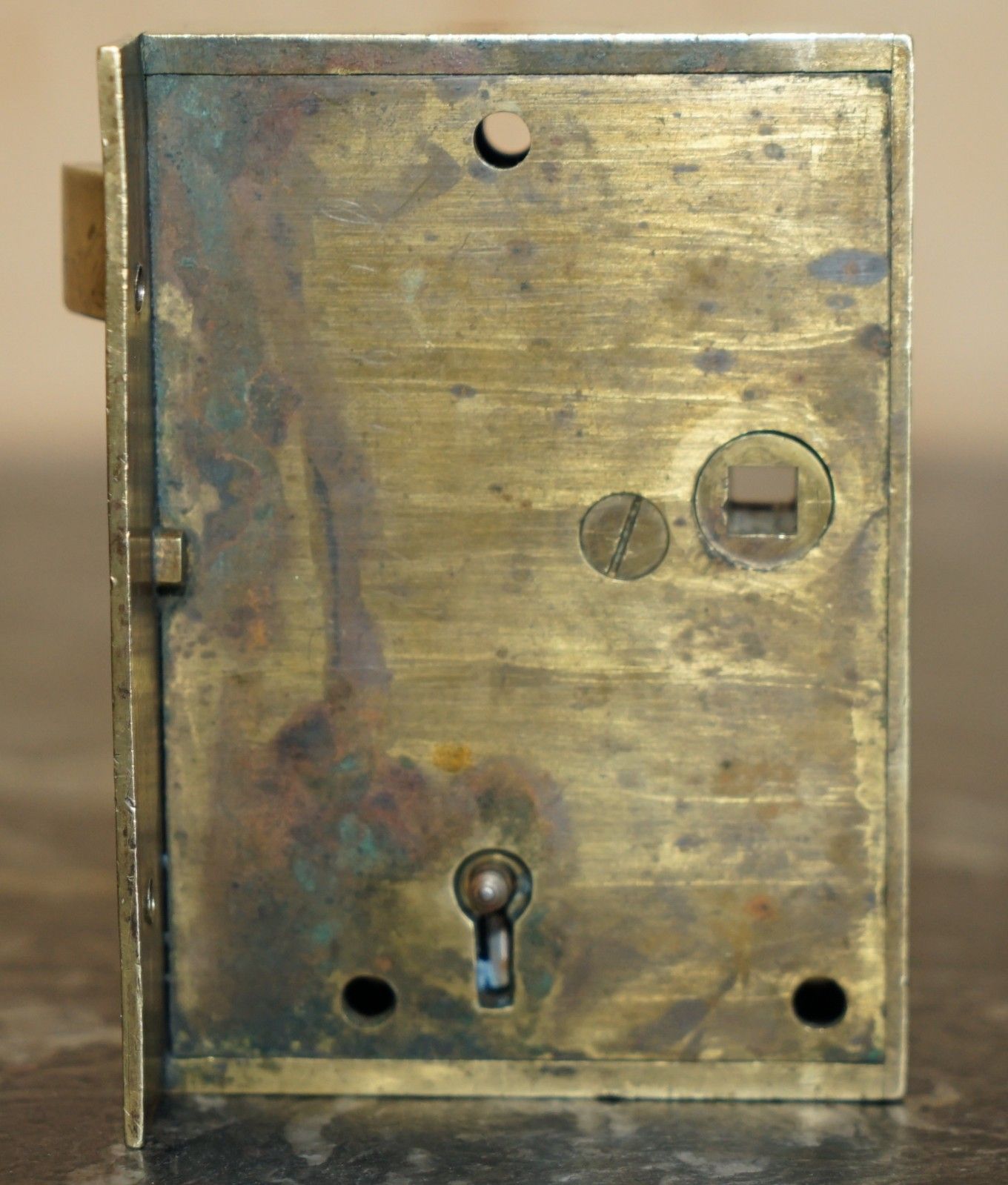 Stunning Antique Victorian Restored Brass Chubb And Son's Coat Of Arms Door Lock photo buy
