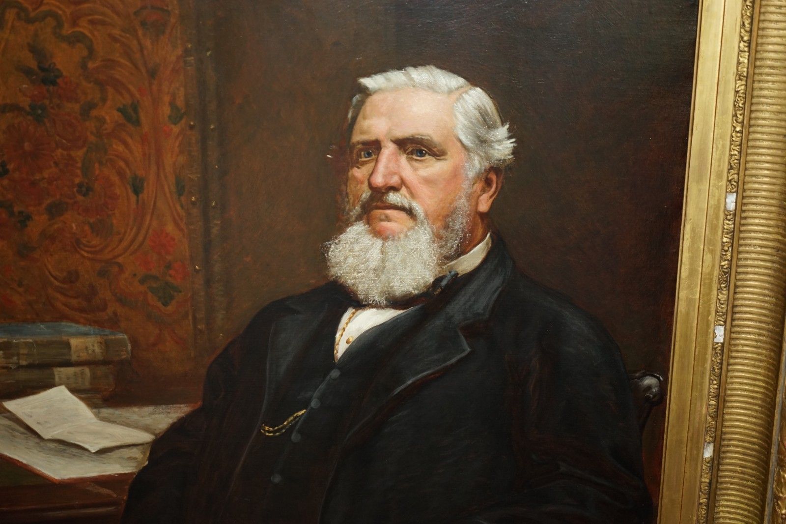 Herbert William Piper (British, 1846 1921) Signed Oil Painting Of A Town Clerk photo Art