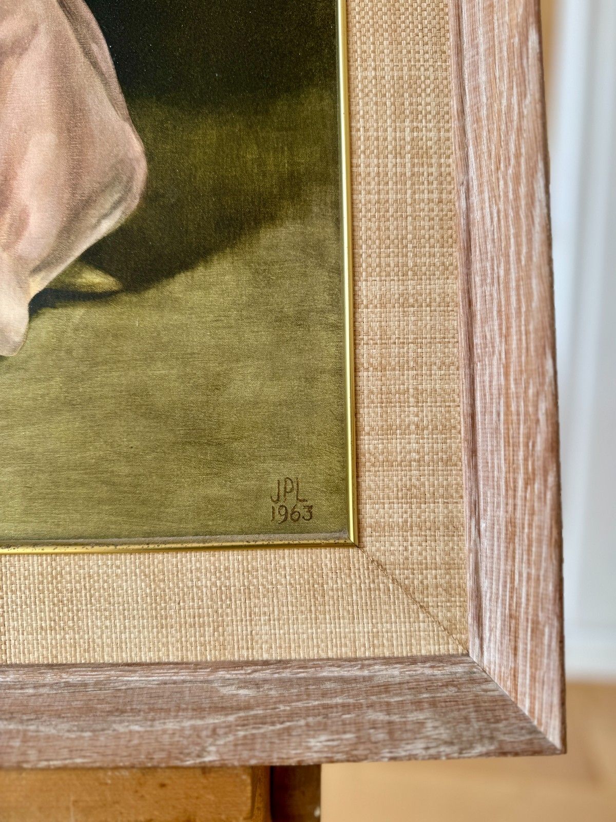 1960s Print ‘The Secret’ By Joanne Pemberton Longman In Original Frame photo vinterior