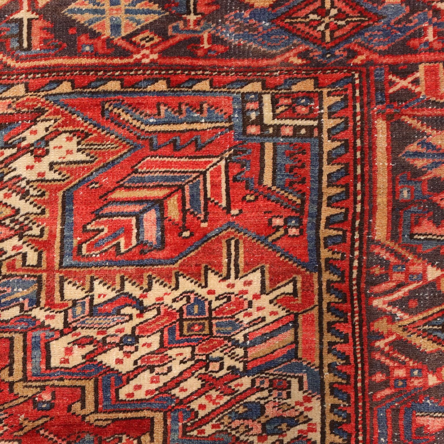 Antique Asian Carpet Cotton Hand Knotted 106 X 87 In photo 820.0