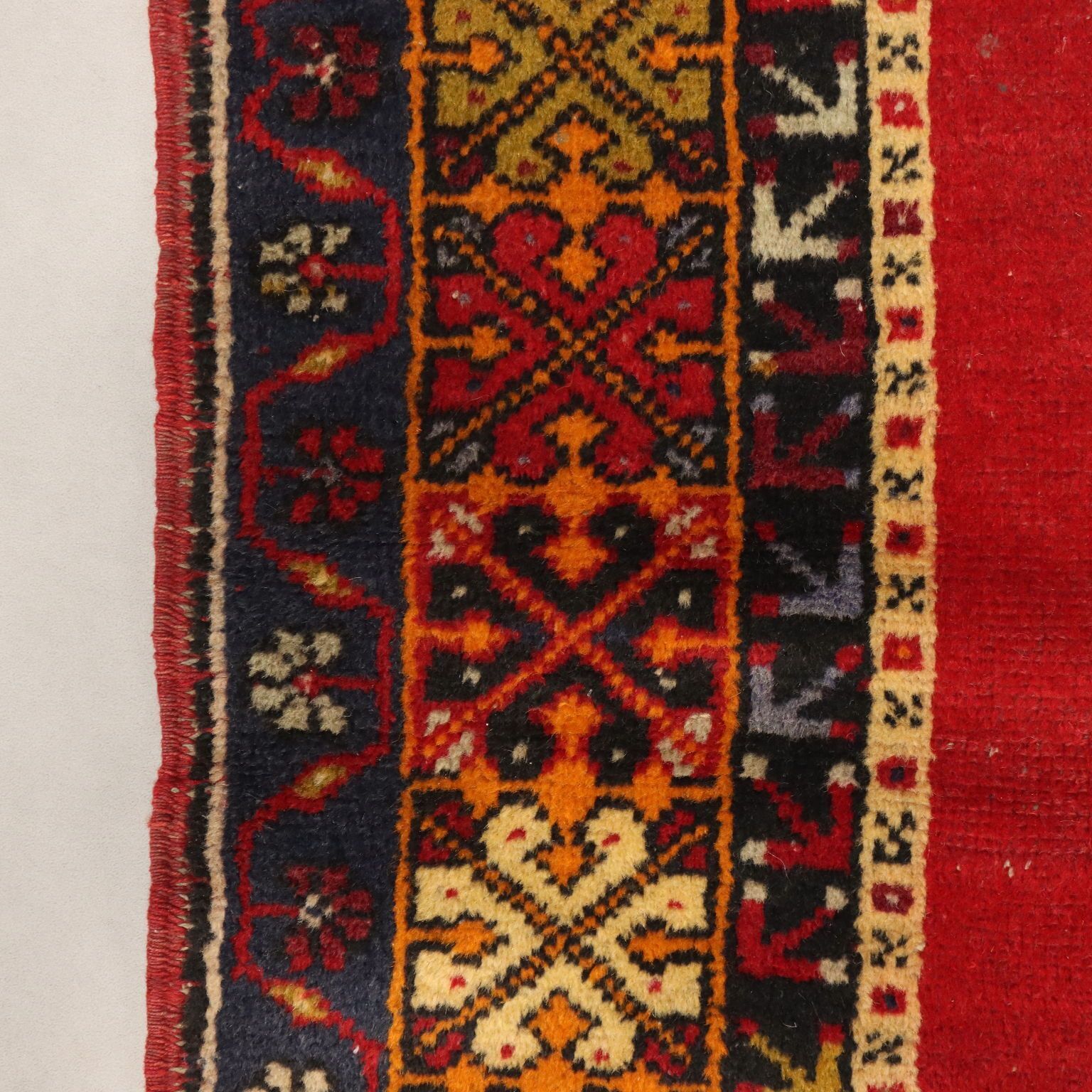 Antique Jorun Carpet Cotton Wool Thin Knot Turkey 75 X 46 In photo vinterior