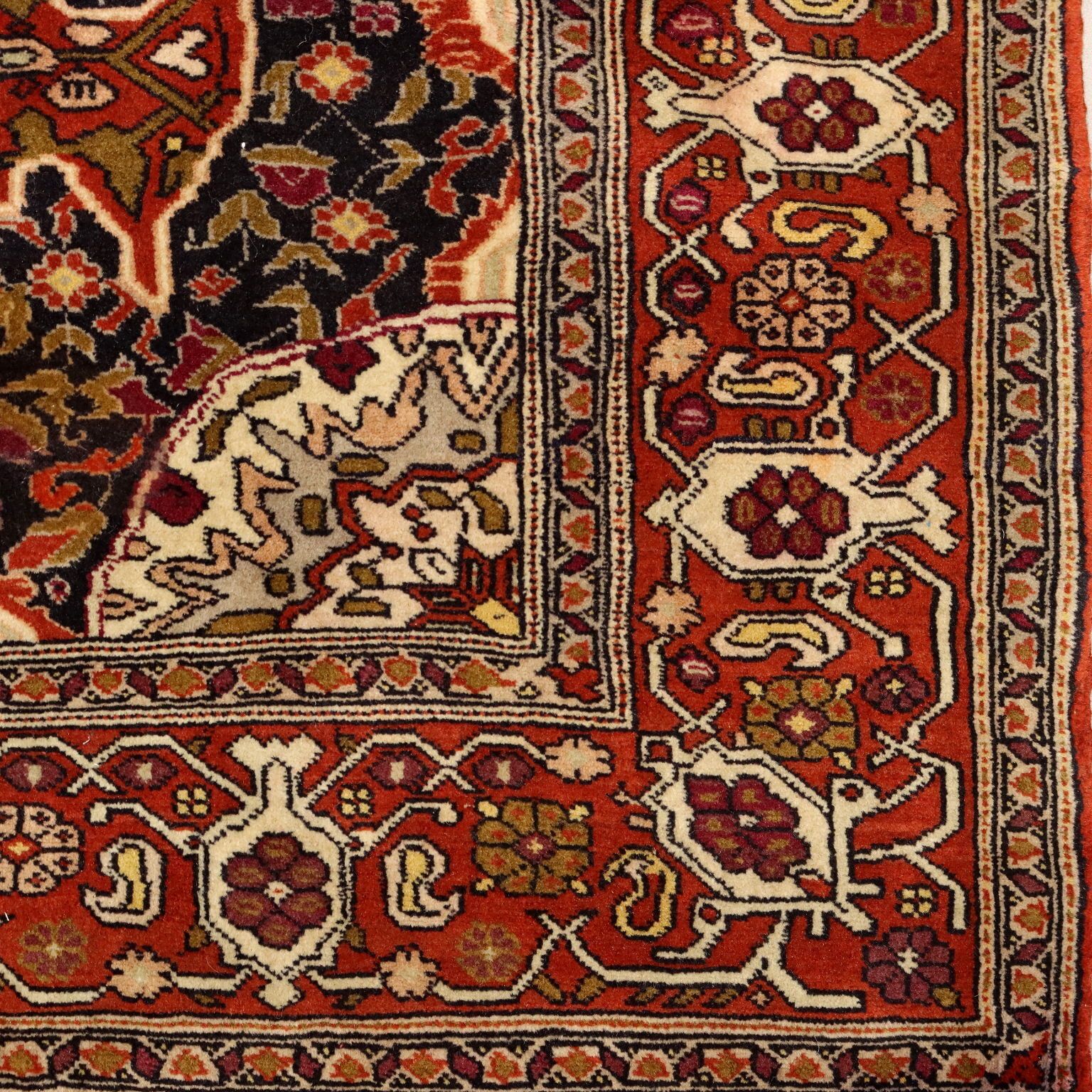 Antique Asian Carpet Cotton Wool Silk Thin Knot 75 X 52 In photo 400.0