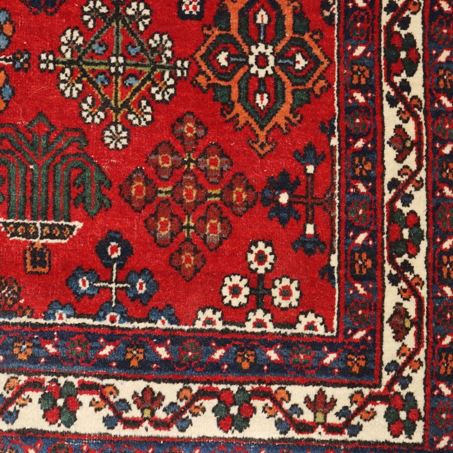 Antique Asian Carpet Cotton Wool Thin Knot 59 X 42 In photo 230.0