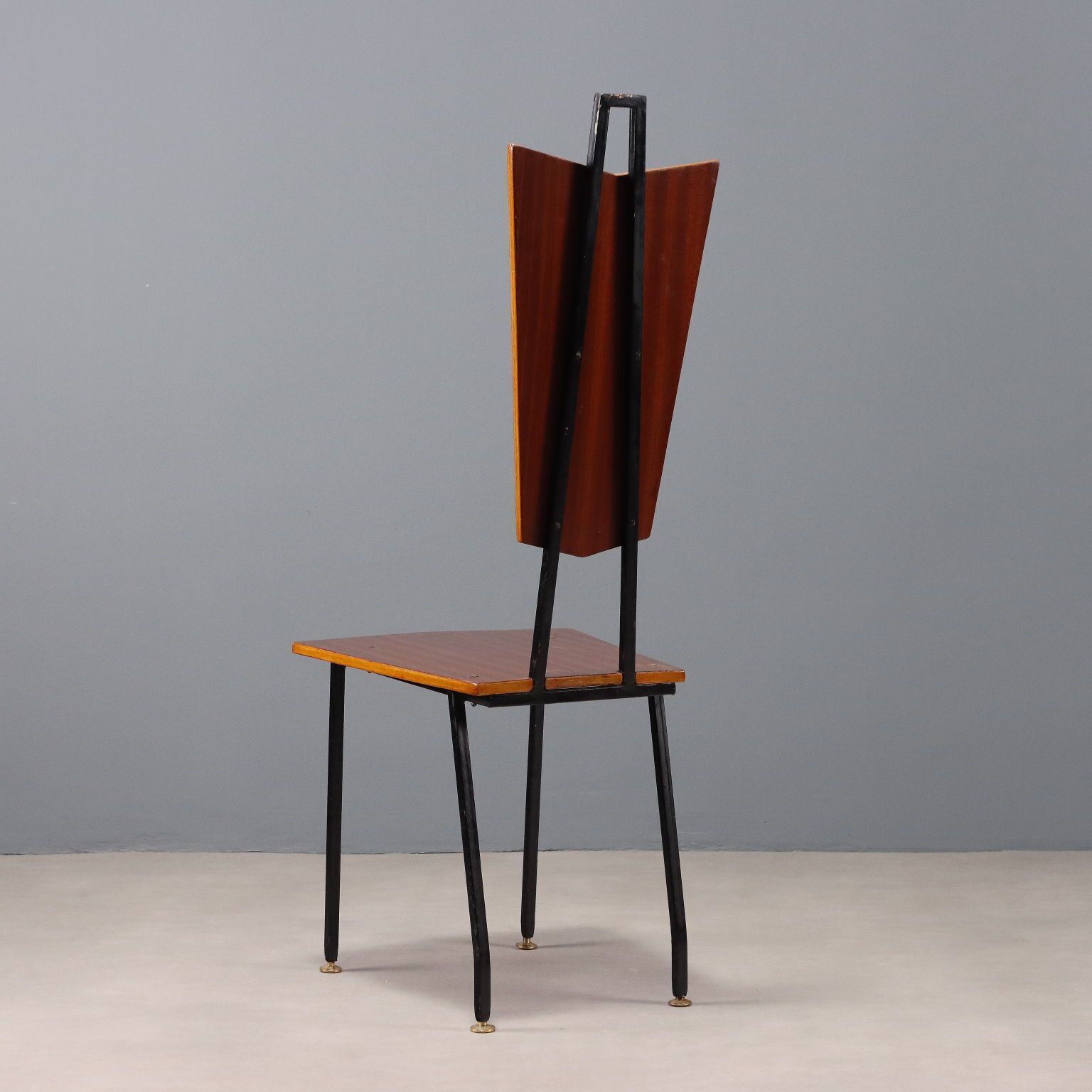 photo furniture Vintage Chair Plywood Metal Design Italy 1960s