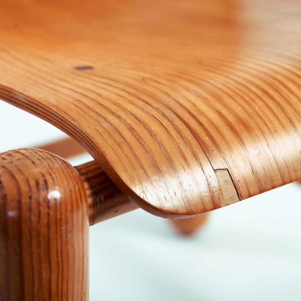 Knud Friis & Elmar Moltke Nielsen (Friis & Moltke) Pine Brutalist Chairs Getama photo vintage